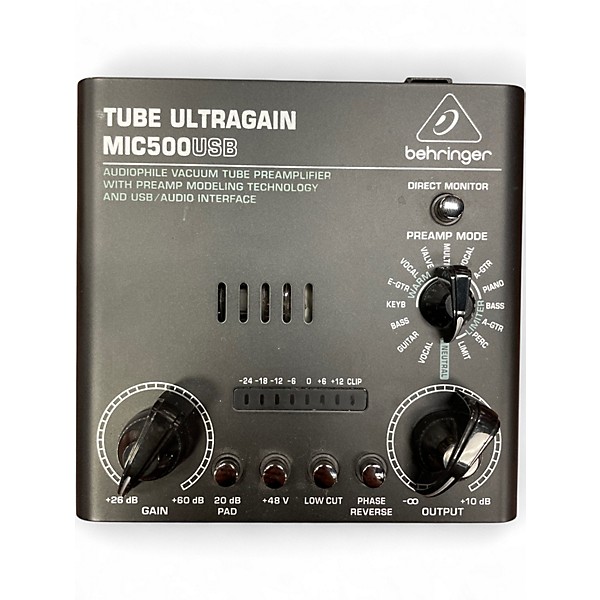Used Behringer MIC500USB Guitar Preamp