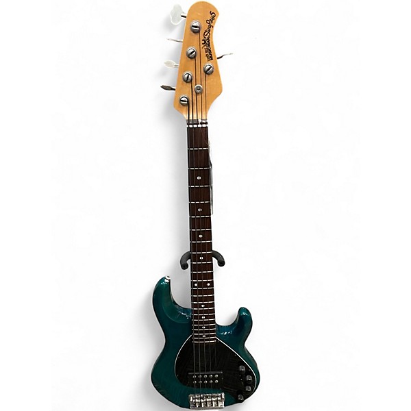 Used Ernie Ball Music Man Stingray 5 H Turquoise Electric Bass Guitar