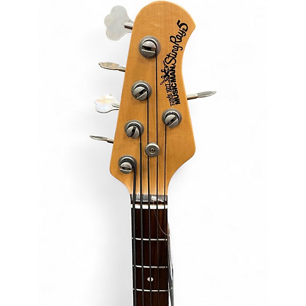Used Ernie Ball Music Man Stingray 5 H Turquoise Electric Bass Guitar
