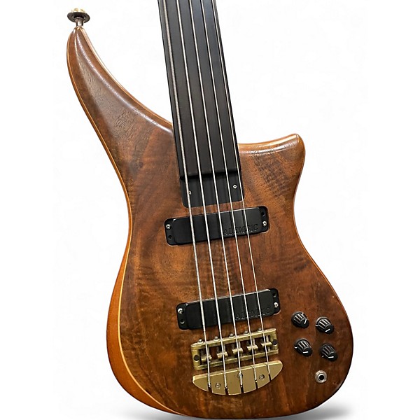 Vintage 1994 ALEMBIC Epic 5 Fretless Natural Electric Bass Guitar