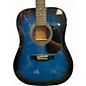 Used Johnson JG-610-Acousitc Blue Acoustic Guitar