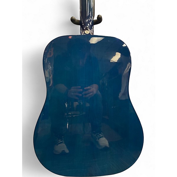 Used Johnson JG-610-Acousitc Blue Acoustic Guitar