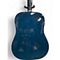 Used Johnson JG-610-Acousitc Blue Acoustic Guitar