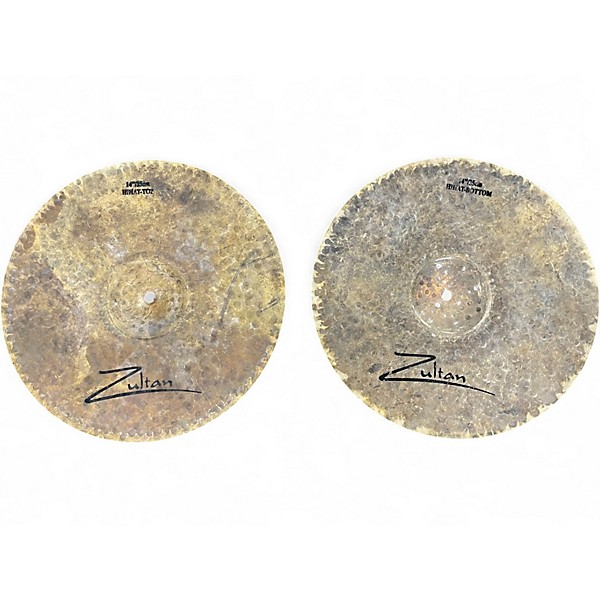 Used Zultan 14in Raw Hi-Hat Pair Cymbal