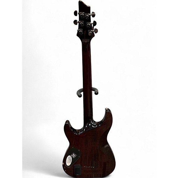 Used Schecter Guitar Research Diamond Series Hellraiser C7FR Black Cherry Solid Body Electric Guitar