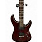 Used Schecter Guitar Research Diamond Series Hellraiser C7FR Black Cherry Solid Body Electric Guitar