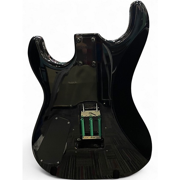 Used Kramer Baretta Feral Cat Rainbow Leopard Black Solid Body Electric Guitar