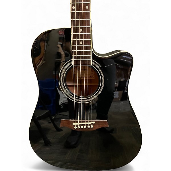 Used Ibanez V70CE Black Acoustic Electric Guitar