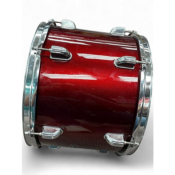 Used Mapex 4 Piece tornado Wine Red Drum Kit