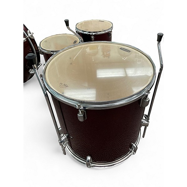 Used Mapex 4 Piece tornado Wine Red Drum Kit