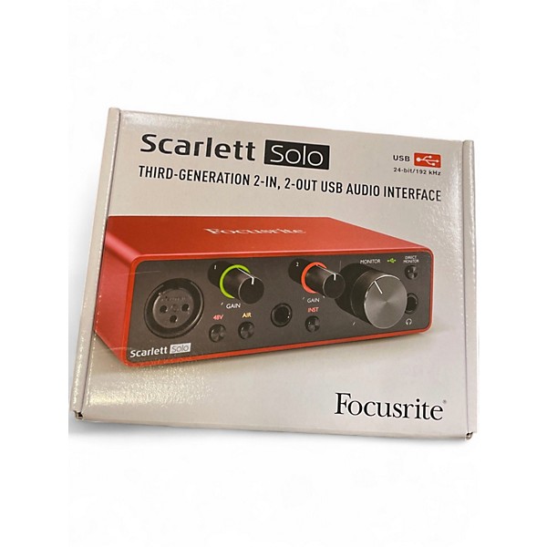 Used Focusrite Scarlett Solo Gen 3 Audio Interface