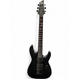 Used Schecter Guitar Research Diamond Damien 6 Black Solid Body Electric Guitar