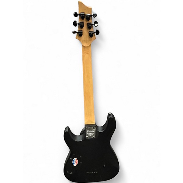 Used Schecter Guitar Research Diamond Damien 6 Black Solid Body Electric Guitar