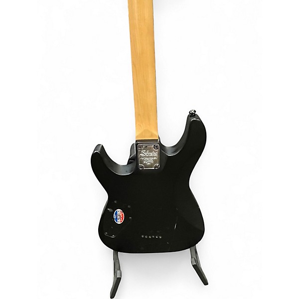 Used Schecter Guitar Research Diamond Damien 6 Black Solid Body Electric Guitar