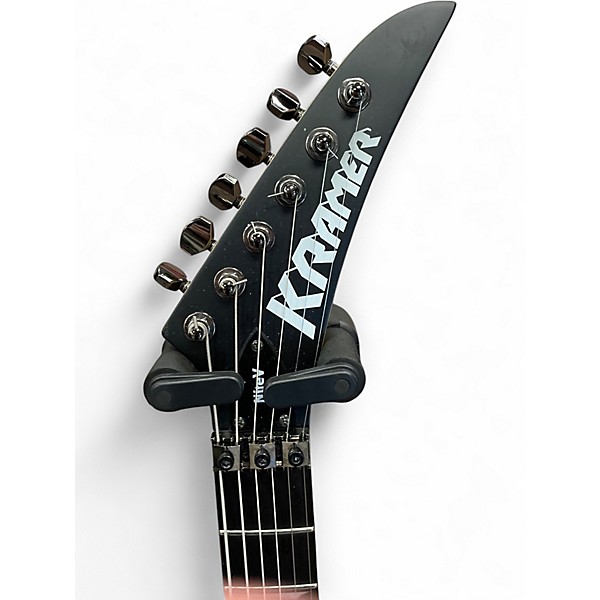 Used Kramer Nite V Satin Black Solid Body Electric Guitar