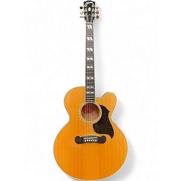 Vintage 1990s Gibson J185 CE Natural Acoustic Electric Guitar