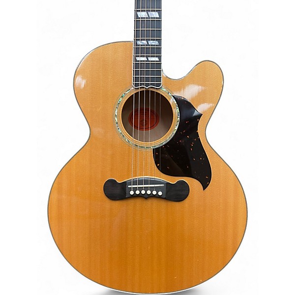 Vintage 1990s Gibson J185 CE Natural Acoustic Electric Guitar