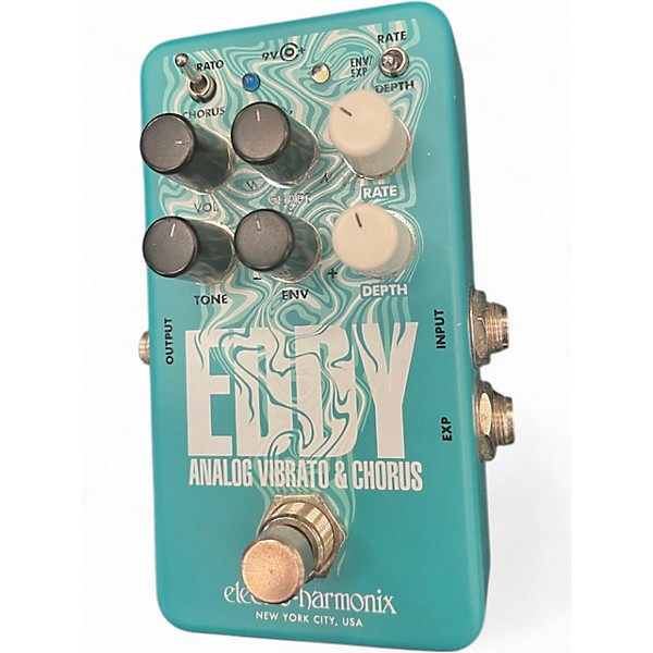 Used Electro-Harmonix Eddy Analog Vibrato & Chorus Effect Pedal