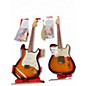 Vintage 1993 Fender Custom Shop Matched Tele / Strat Set Quilt top 3 Tone Sunburst Solid Body Electric Guitar thumbnail