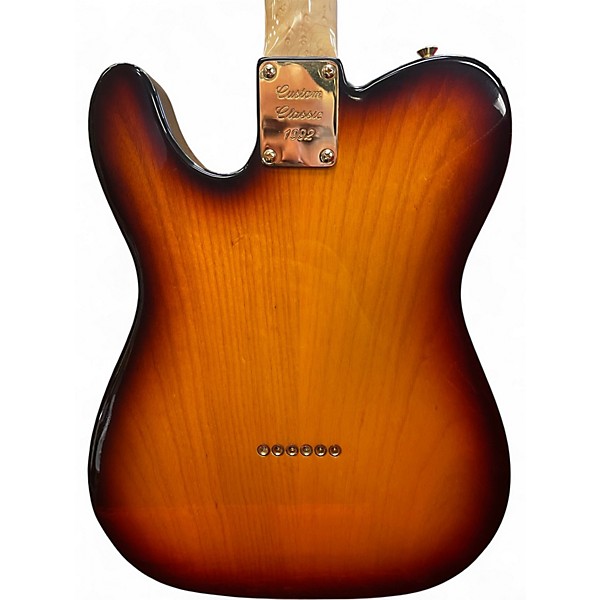 Vintage 1993 Fender Custom Shop Matched Tele / Strat Set Quilt top 3 Tone Sunburst Solid Body Electric Guitar