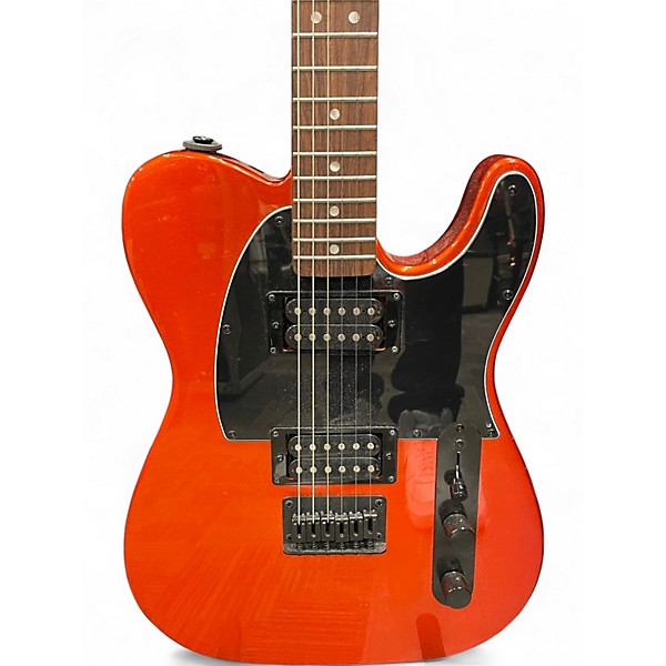 Used Squier FSR AFFINITY TELECASTER Metallic Orange Solid Body Electric Guitar