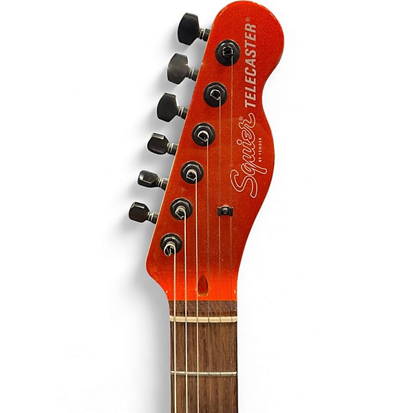 Used Squier FSR AFFINITY TELECASTER Metallic Orange Solid Body Electric Guitar