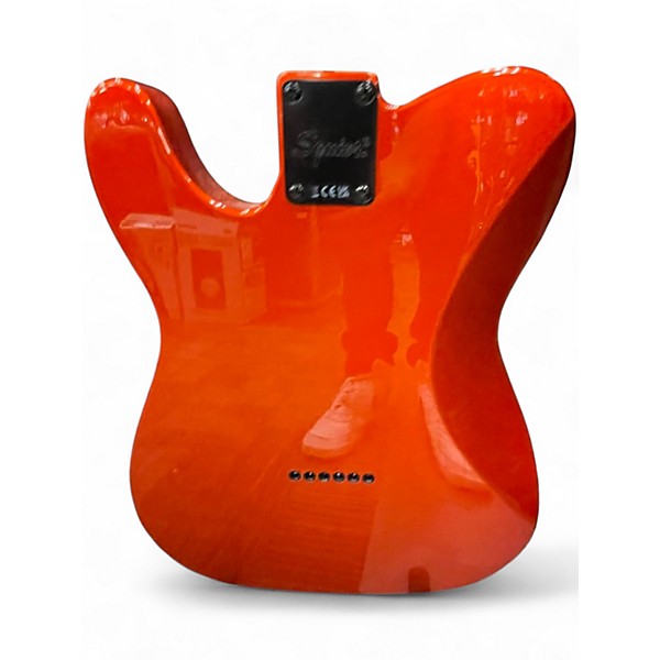 Used Squier FSR AFFINITY TELECASTER Metallic Orange Solid Body Electric Guitar
