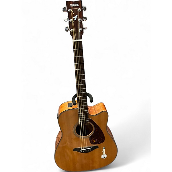 Used Yamaha FGX700SC Natural Acoustic Electric Guitar