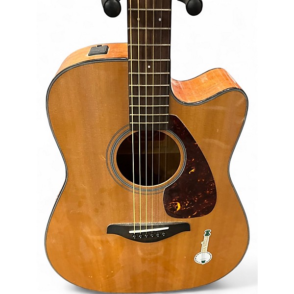 Used Yamaha FGX700SC Natural Acoustic Electric Guitar