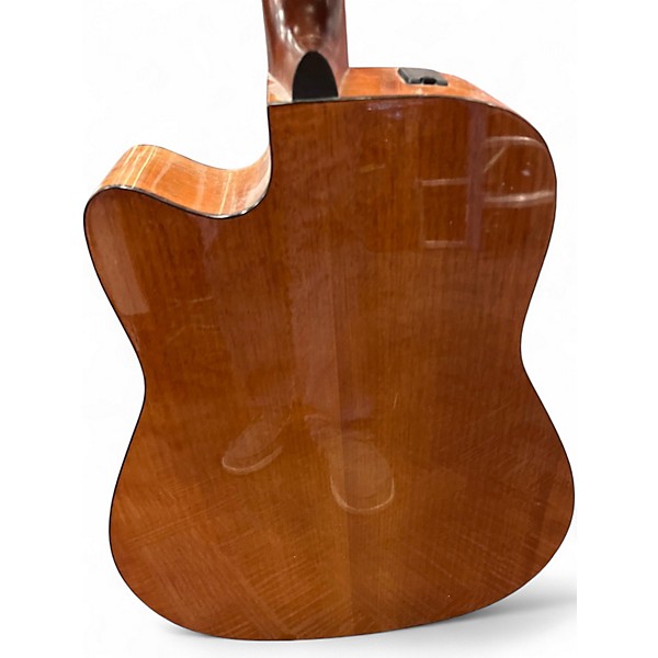 Used Yamaha FGX700SC Natural Acoustic Electric Guitar