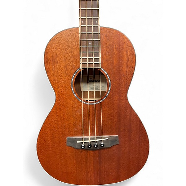Used Ibanez PNB14E OPN Natural Acoustic Bass Guitar
