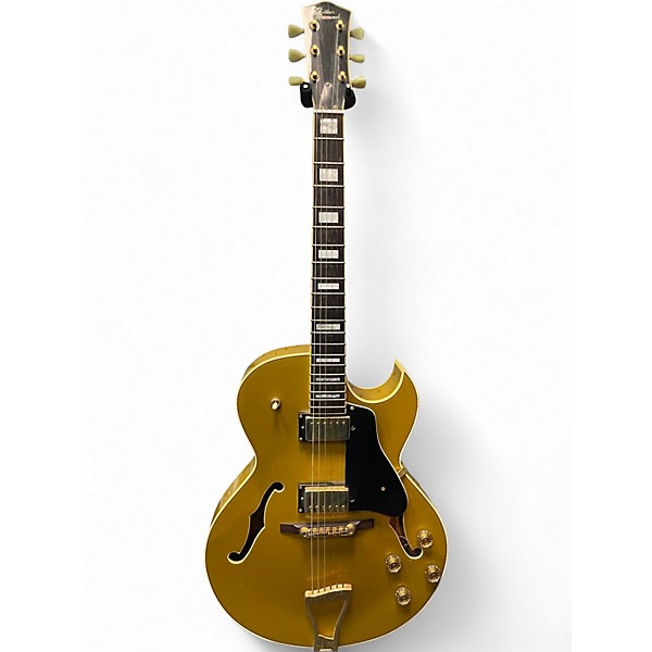 Used Guitar Research eddie durham Gold Hollow Body Electric Guitar