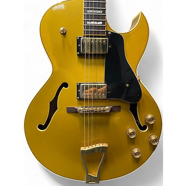 Used Guitar Research eddie durham Gold Hollow Body Electric Guitar