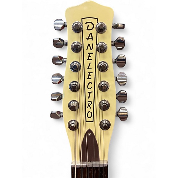 Used Danelectro 12SDC 12-String White Solid Body Electric Guitar