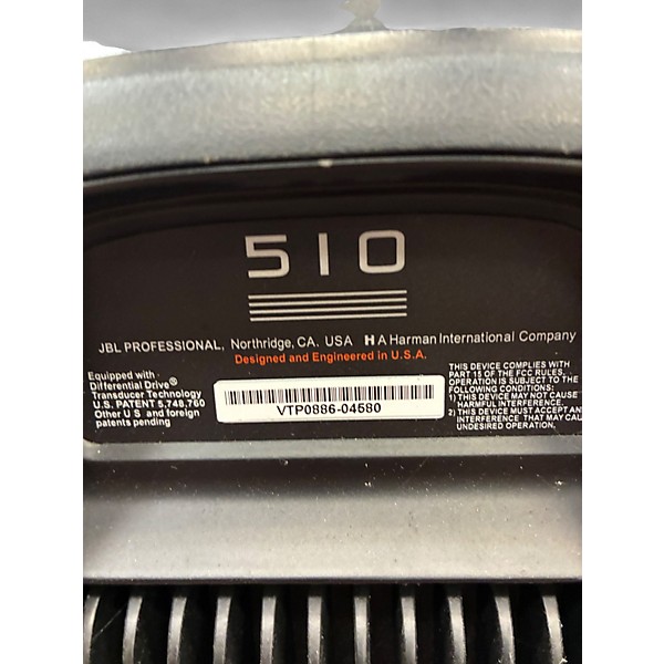Used JBL EON510 Powered Speaker