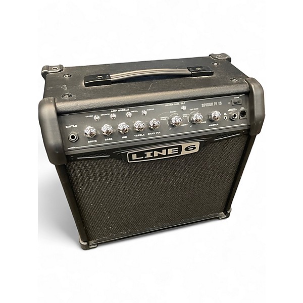 Used Line 6 Spider IV 15W 1X8 Guitar Combo Amp
