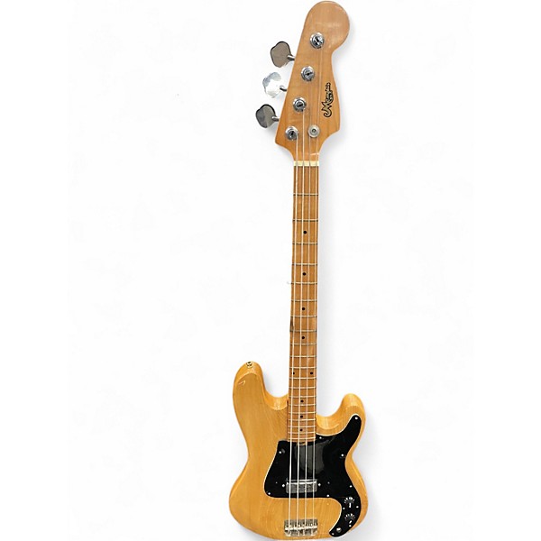 Vintage 1980s Memphis Precision Bass Natural Electric Bass Guitar