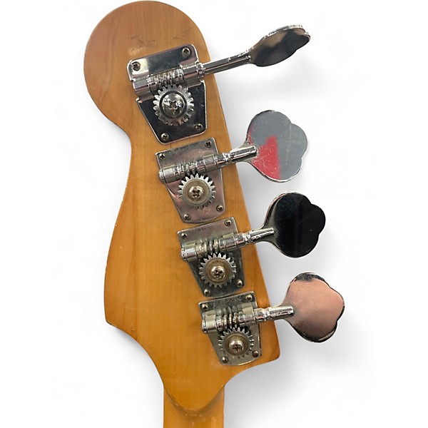 Vintage 1980s Memphis Precision Bass Natural Electric Bass Guitar