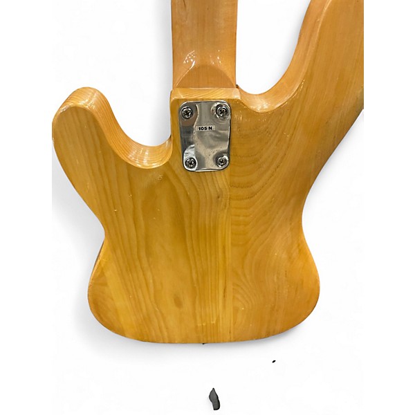 Vintage 1980s Memphis Precision Bass Natural Electric Bass Guitar