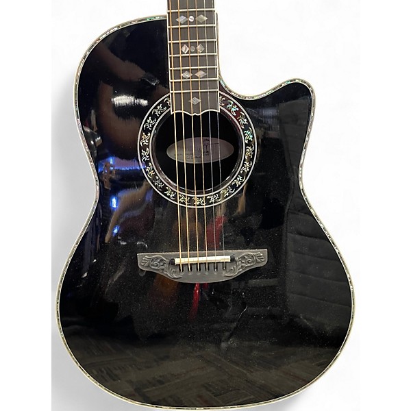 Used Ovation 1769-ADII Al Di Meola Signature Black Acoustic Electric Guitar