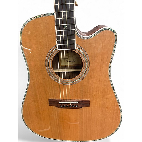 Used Zager ZAD80CE Natural Acoustic Electric Guitar