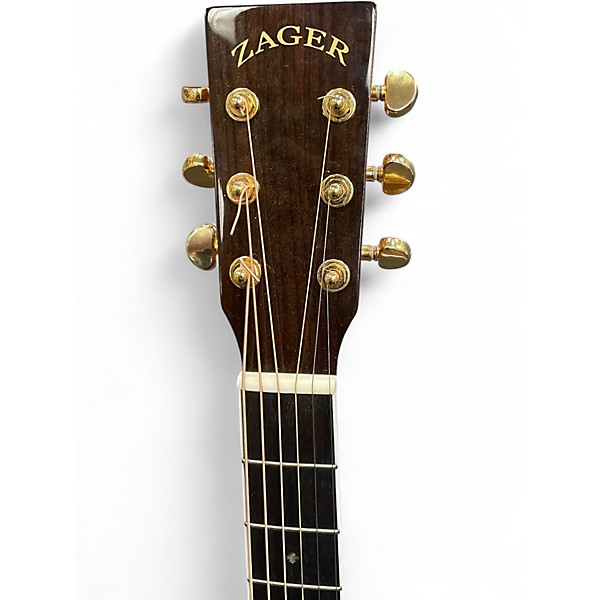 Used Zager ZAD80CE Natural Acoustic Electric Guitar