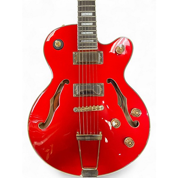 Used Epiphone Uptown Kat Candy Apple Red Hollow Body Electric Guitar