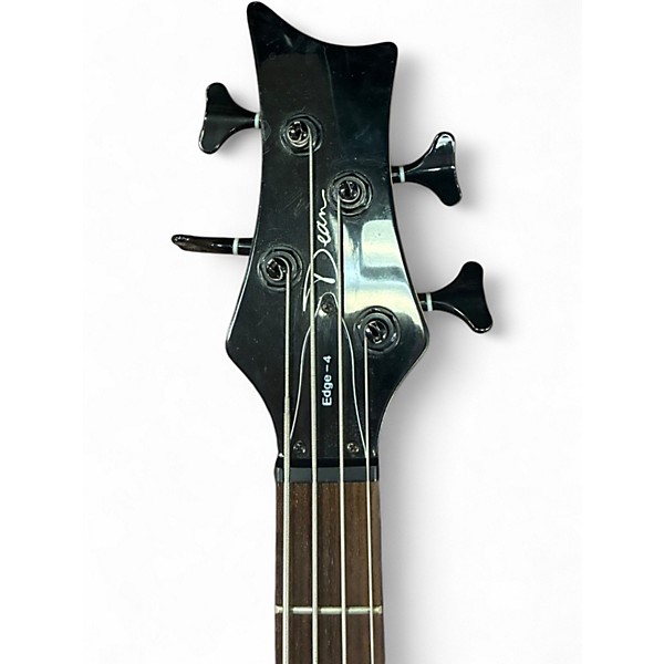 Used Dean EDGE-4 Silver Electric Bass Guitar
