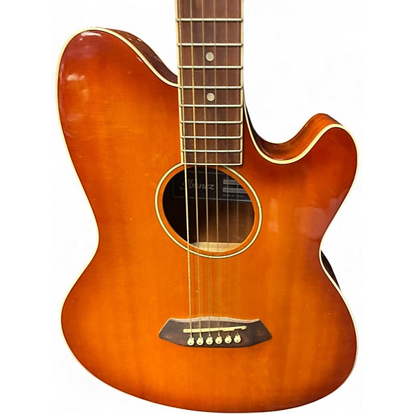 Used Ibanez TCY10E Talman Sunburst Acoustic Electric Guitar