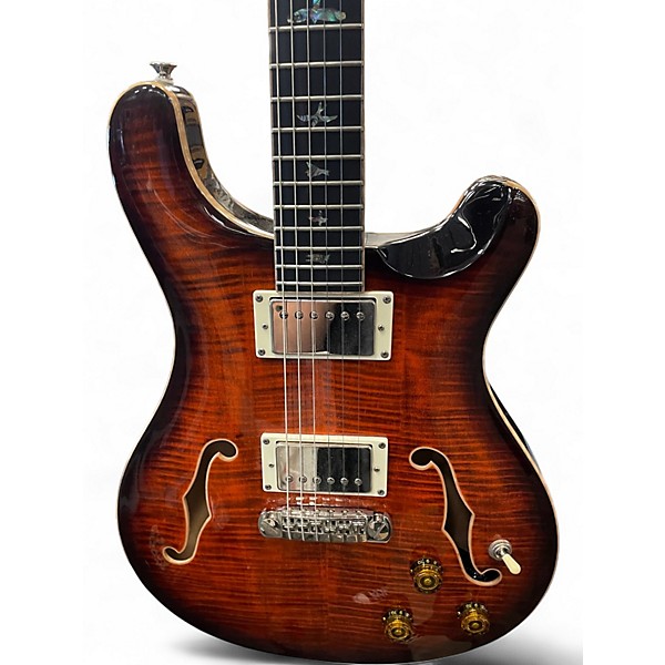 Used PRS SE Hollowbody II Piezo Tiger Eye Acoustic Guitar
