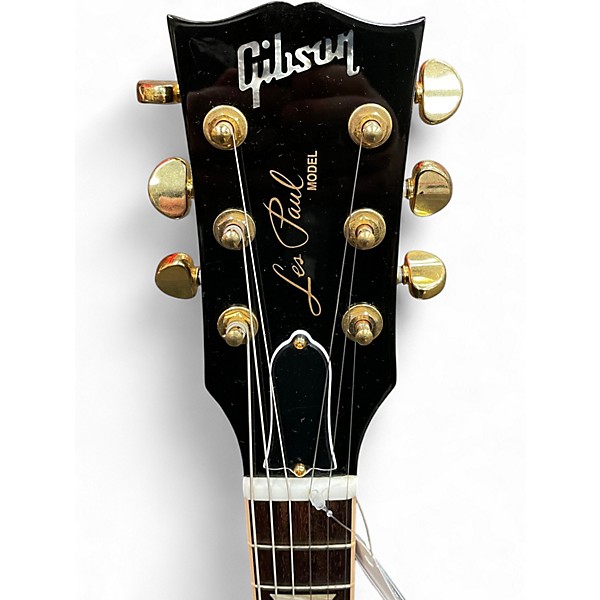 Used Gibson Les Paul Standard Plus Trans Black Solid Body Electric Guitar