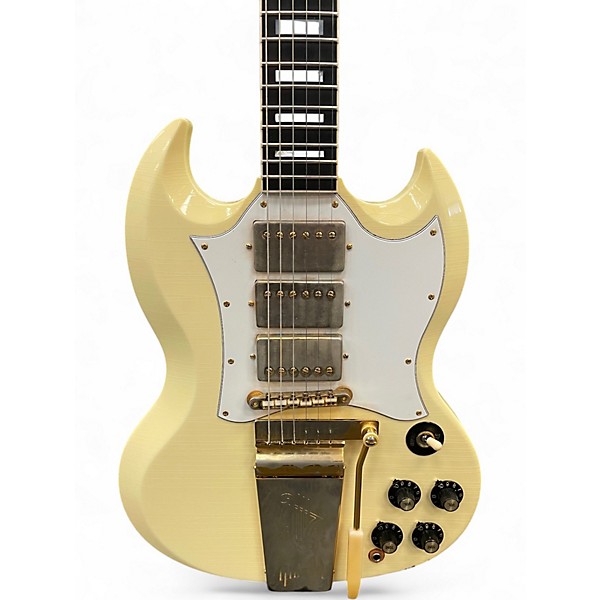 Used Gibson Jimi Hendrix '67 SG Custom Aged Murphy Lab White Solid Body Electric Guitar