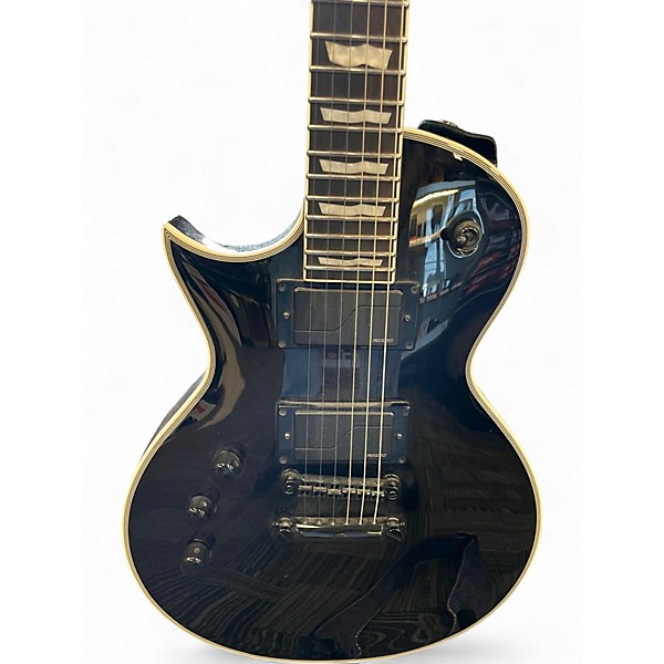 Used ESP LTD EC1000 Deluxe Left Handed Black Electric Guitar