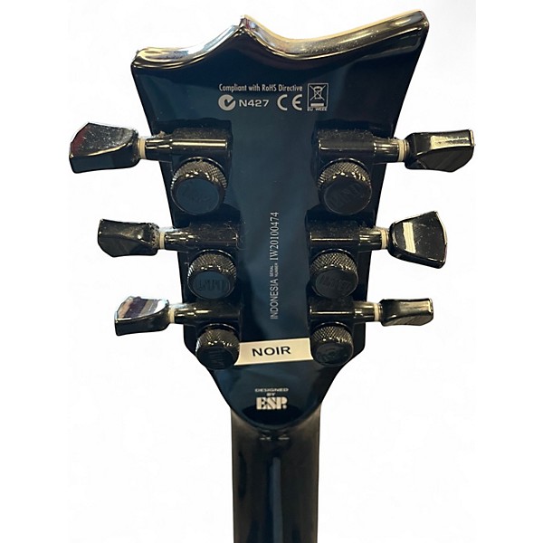 Used ESP LTD EC1000 Deluxe Left Handed Black Electric Guitar